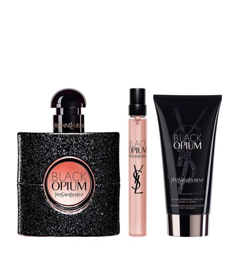 black opinion perfume gift set|ysl black opium perfume set.